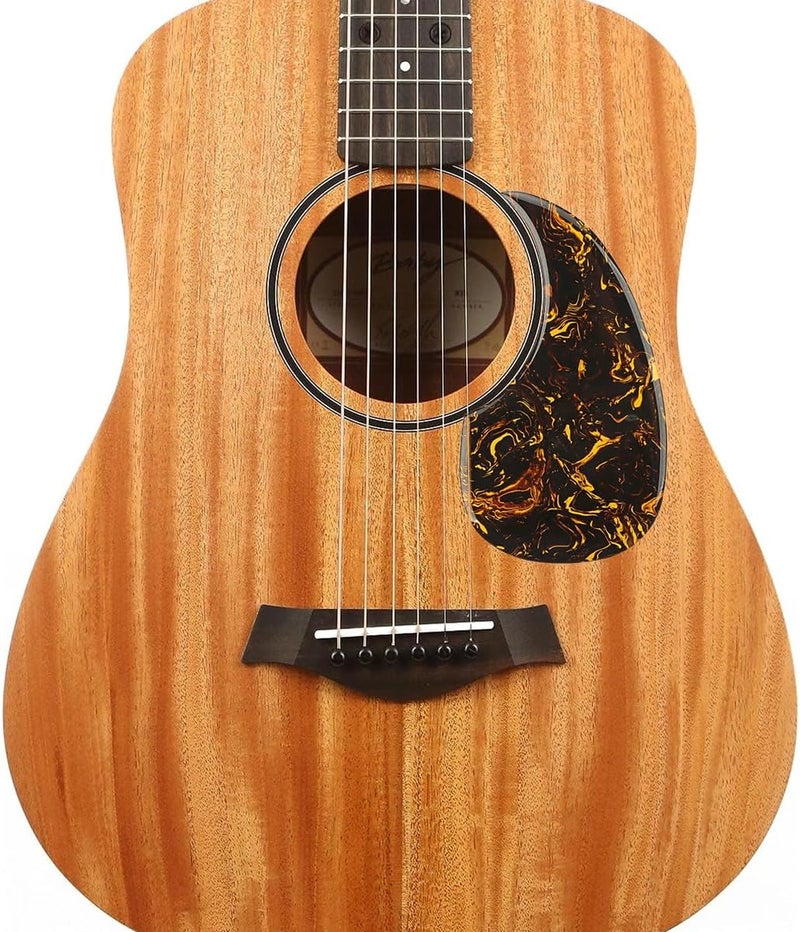 Domofa Acoustic Guitar Pickguard Thick Pick Guard Self Adhesive for Martin D28 Style Acoustic Guitar Replacement Parts (Yellow Pulp Pattern) - Image 3